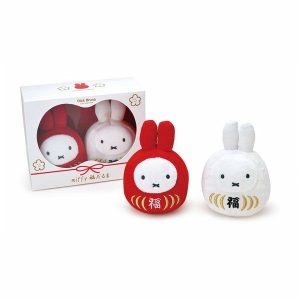 Miffy’s Lucky Daruma Series Plush (Red & White Set)  |   Accessories Accessories Accessories