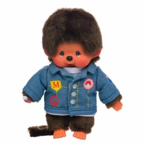 Monchhichi Boy in a DENIM Jacket Plush  |   Plushies Plushies Plushies