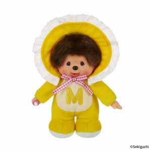 Monchhichi Retro Chick Bonnet – Yellow  |   Plushies Plushies Plushies