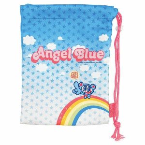 Narumiya Angel Blue Drawstring Shopper Style Pouch (BLUE)  |   Accessories Accessories Accessories